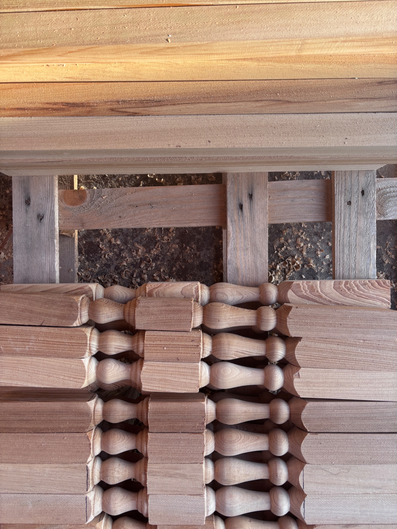 Cypress Spindles — Tryon Palace